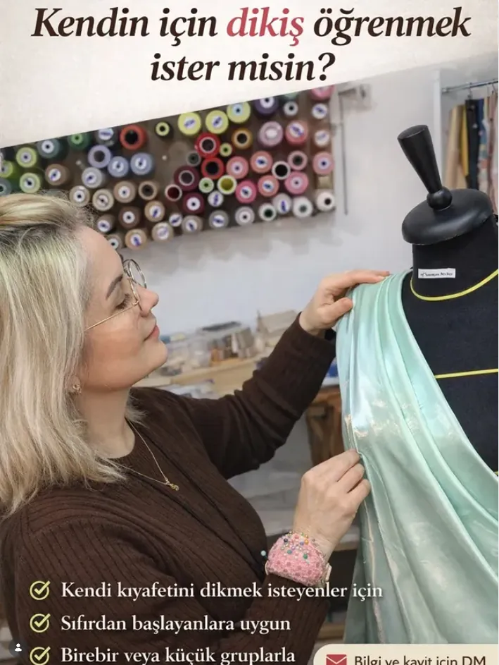 Atelier Sanem dikiş eğitimi