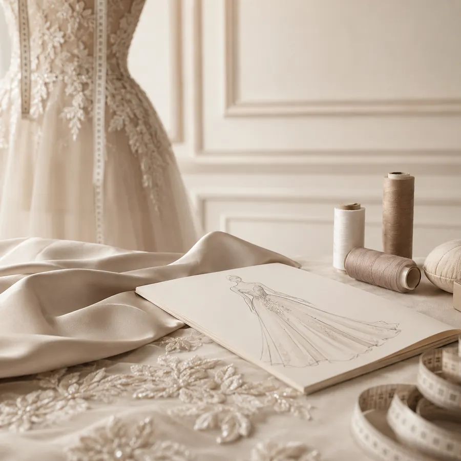 Atelier Sanem gelinlik ve abiye dikiminden bir kare